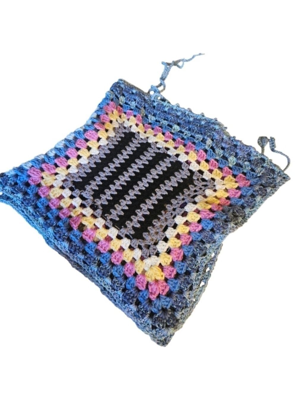 Handmade Crochet Granny Square Top Skirt Shawl Scarf Hat - Picture 12 of 17